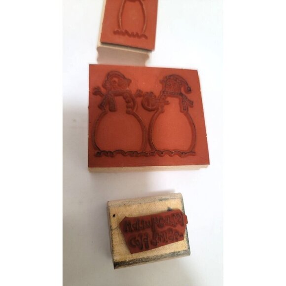 Stampin Up! Christmas Rubber Stamp Set Of 12 - Picture 2 of 7